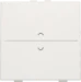 Toets bussysteem Home Automation Niko Een enkelvoudige toets met symbool 'op' en 'neer', voor een schakelaar of busdrukknop met 2 bedieningsknoppen. Afwerkingskleur: white. 101-00004