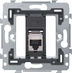 1 RJ45-aansluiting STP cat. 6A, klaar voor PoE++, vlakke uitvoering, i