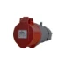 CEE-koppelcontactstop CEE Power CEE contrastekker 5-polig 16A IP44 rood PWCEEC516