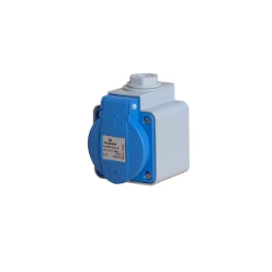 Machine contactdoos 16A opbouw RA IP54 grijs/blauw