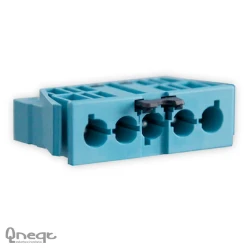 Apparatuuraansluiting voor insteekbare gebouwinstallatie Accessoires Stekerbaar QNEQT QNEQT CHASSISDEEL 5-POLIG MALE PASTELBLAUW MET TREKONTLASTING 105.CMPBV