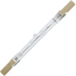Hoogvolt halogeenlamp zonder reflector Schiefer R7s 118mm