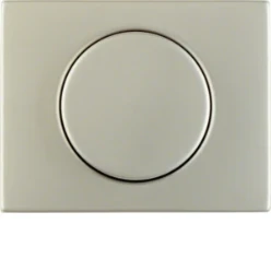 Bedieningselement /centraalplaat schakelmateriaal berker HAGER CENTRAALSTUK MET REGELKNOP VOOR DRAAIDIMMER, ROESTVRIJ EDELSTAAL, K.5 11357004