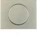 Bedieningselement /centraalplaat schakelmateriaal berker Hager Centraalstuk met regelknop voor draaidimmer, roestvrij edelstaal, K.5 11357004