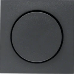 Bedieningselement /centraalplaat schakelmateriaal berker BERKER BK CP DIMMERKNOP ANTRACIET S1/B3/B7 11371606