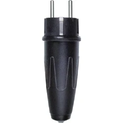 Geaarde stekker Merten Connection-Systems SCHNEIDER ELECTRIC MERTEN CONTACTSTOP VOLRUBBER ZWAAR 123551