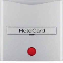 Hotelcard-centrd. voor pulsdr. berker S.1/B.3/B.7, alulook