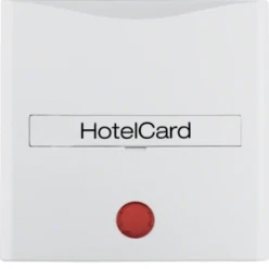Hotelcard-centrd. voor pulsdr. berker S.1/B.3/B.7, polarwit mat