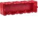 Doos voor montage in wand/plafond berker Hager Behuizing 4-v. inbouw, vlak, rood 18720040