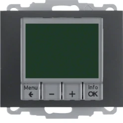 Therm. met display, berker K.1/K.5, antraciet