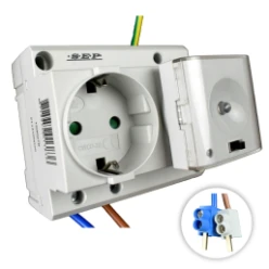 SEP uitbreidingset DIN-WCD-2G + LED-noodverlichtingsmodule