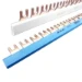 Kamrail BUS-Line SEP Europe SEP 16F001B06 Kam 1 fase, 16mm2, 54 FORK, M6, 17.8mm, blauw 16F001B06