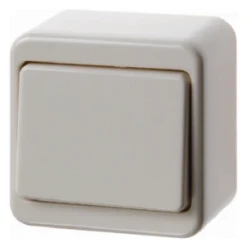 Kruisschak. 10 AX met invoerstuk, opbouwserie, wit
