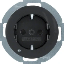 WCD RA met led-oriëntatieverl. berker R.1/R.3/R.8, zwart