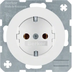 Wandcontactdoos berker HAGER WCD RA, SCHROEF, R1/R3 WIT 41432089