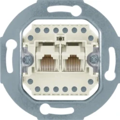 RJ-datacont.ds. 2-v, cat. 3 (2x 8-polig)