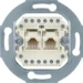 Datacom contactdoos (twisted pair) berker Hager RJ-datacont.ds. 2-v, cat. 3 (2x 8-polig) 4539