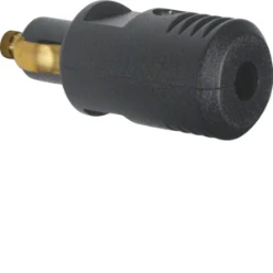 Geaarde stekker berker HAGER AUTO-CONTACTSTOP, ZWART, INTEGRO 4637