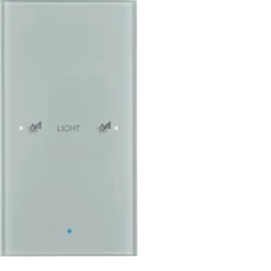 KNX-touch geconfig. 1-v, berker TS Sensor glas, alu