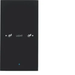 KNX-touch geconfig. 1-v, berker TS Sensor glas, zwart