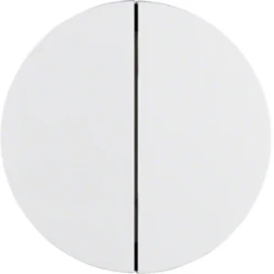 Drukknop-opzetmod. 2-v, berker R.1/R.3/R.8, polarwit