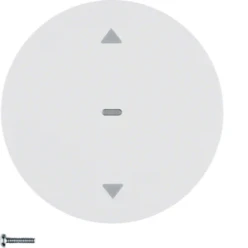 Drukknop-opzetmod. jal.bed. berker R.1/R.3/R.8, polarwit