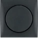 Potentiometer voor lichtregelsysteem berker Hager 1 - 10 V draaipotentiometer met afdekraam, berker Integro, antraciet 928912505