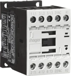 Magneetschakelaar 3P + 1 NC, 12 A bij AC-3, 230 VAC