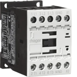 Magneetschakelaar 3P + 1 NO, 9 A bij AC-3, 24 VDC