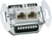 Datacom contactdoos (twisted pair) Tehalit Hager Telefoonaansluiting 2-v. RJ45 8/8 cat.3 4012740207805