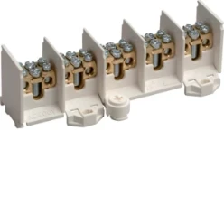 Aansluitklem voor hoofdkabel Aansluitklemmen Hager Verdelerklem 5-polig 1 x 25 + 2 x 16 x 5 K46N