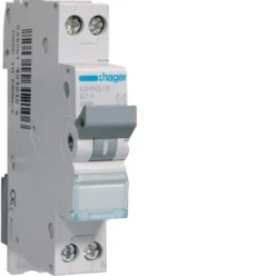 Installatieautomaat Installatie-automaten 4,5 kA HAGER INSTALLATIEAUTOMAAT 1P+N 16 A B 4,5KA MHN516