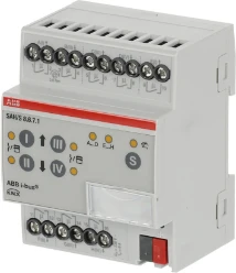 Schakel/Jaloezie aktor, residentieel KNX 8 fold, 6 amps