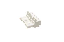 steker, 5-polig, male, wit