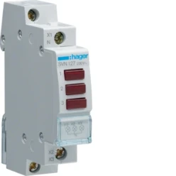 Signaallamp modulair Signaleren en bedienen HAGER LED SIGNAALMODULE 3X ROOD, 230 VAC SVN127