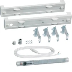 Bouwsteen, 2x 75x500mm, LED-kastverlichting met schakelaar + lege unit