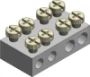 Aftakklem voor kabel Radiatorklem DKW Group AFTAKKLEM 4V 2X25+2X6MM2 GESLOTEN 59200041