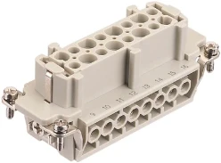 Contactblok voor rechthoekige connector HAN HARTING HAN 16E-BU-S 09330162701