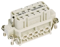 Contactblok voor rechthoekige connector HAN HARTING HAN 10A-BU-S 09200102812