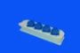 CEE-contactdoos combinatie (IEC 60309) Industrieel Contactmateriaal Hateha 12.212.000 VD16/4K HTH NYL WCD RA V 12.212.000