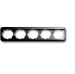 Afdekraam schakelmateriaal Alpha nea ABB Busch-Jaeger Afdekraam, 5-voudig, voor horizontale montage, a-platin. 2CKA001754A1652