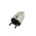 Geaarde stekker Steker rubber HK / HAKA Steker *K* rubber randaarde wit 223200042