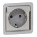Wandcontactdoos Schakelmateriaal Legrand Wandcontactdoos Soliroc antivandaal Zamac 16A 250V zonder klapdeksel IP20. Met kinderbeveiliging. Slagvast volgens IK10. (CT à 10 C62) 077836