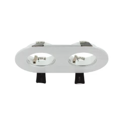 Mechanische toebehoren/onderdelen voor verlichtingsarmaturen Inbouw armaturen voor Verona KLEMKO LED INBOUW ARMATUUR ALUMINIUM OVAAL 2VOUDIG 876503