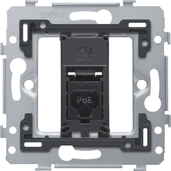 1 RJ45-aansluiting UTP cat. 6, klaar voor PoE++, vlakke uitvoering, in