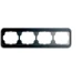 Afdekraam schakelmateriaal Alpha nea ABB Busch-Jaeger Afdekraam, 4-voudig, voor horizontale montage, a-platin. 2CKA001754A1645