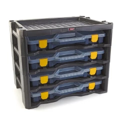 Assortimentsdoos leeg Bevestigingstechniek TAYG TAYG MULTIBOX 3L MET 4 ASSORTIMENTSDOZEN BLAUW 530 X 376 X 430MM 53303500