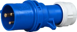 CEE stekker 3P 16A 230V 6h IP44, blauw