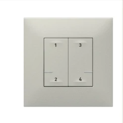 Valena NWN scenariobediening 4 drukknoppen-draadloos - 2 modules - alu