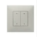 Radiofrequent zender Schakelmateriaal Legrand Valena NWN scenariobediening 4 drukknoppen - draadloos - 2 modules - aluminium 741832